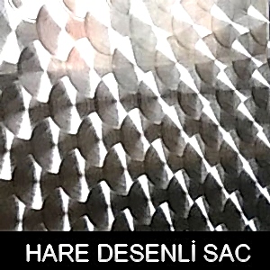 hare desen paslanmaz sac