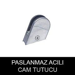 paslanmaz acili cam tutucu