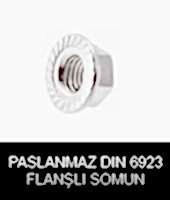 paslanmaz dın 6923 flansli somun