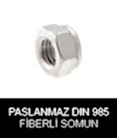 paslanmaz dın 985 fiberli somun