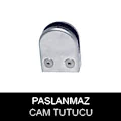 paslanmaz komple krom cam tutucu