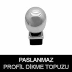 paslanmaz profil dikme topuzu