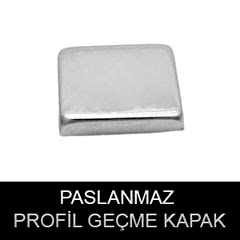 paslanmaz profil geçme kapak