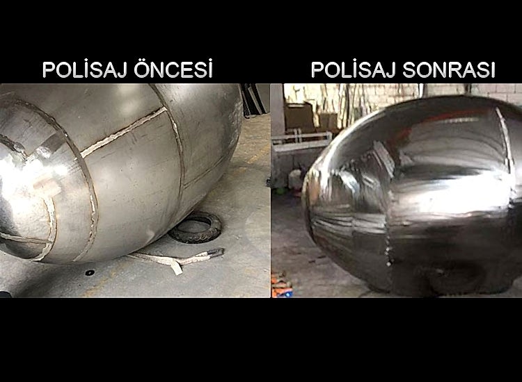 polisaj öncesi ve sonrası
